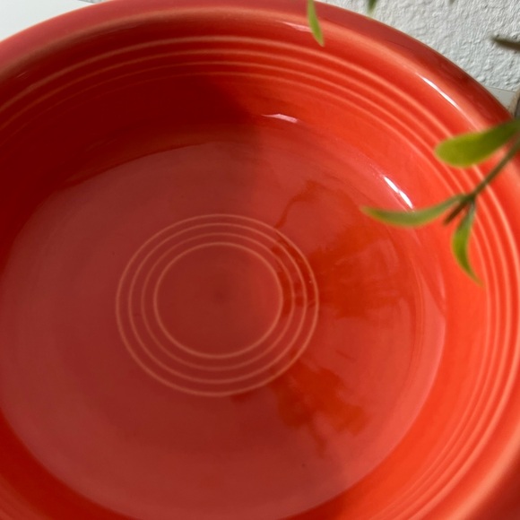 2 VINTAGE FIESTA  7" SOUP BOWL 19 OZ HOMER LAUGHLIN FIESTAWARE TURQUOISE ORANGE - Picture 7 of 9